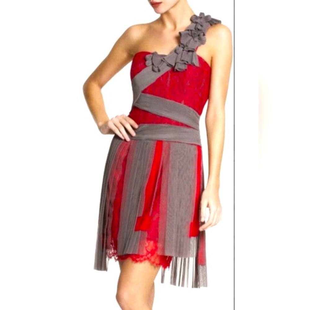 NWT BCBGMaxAzria Runway silk Limited Edition dress, Sz 0